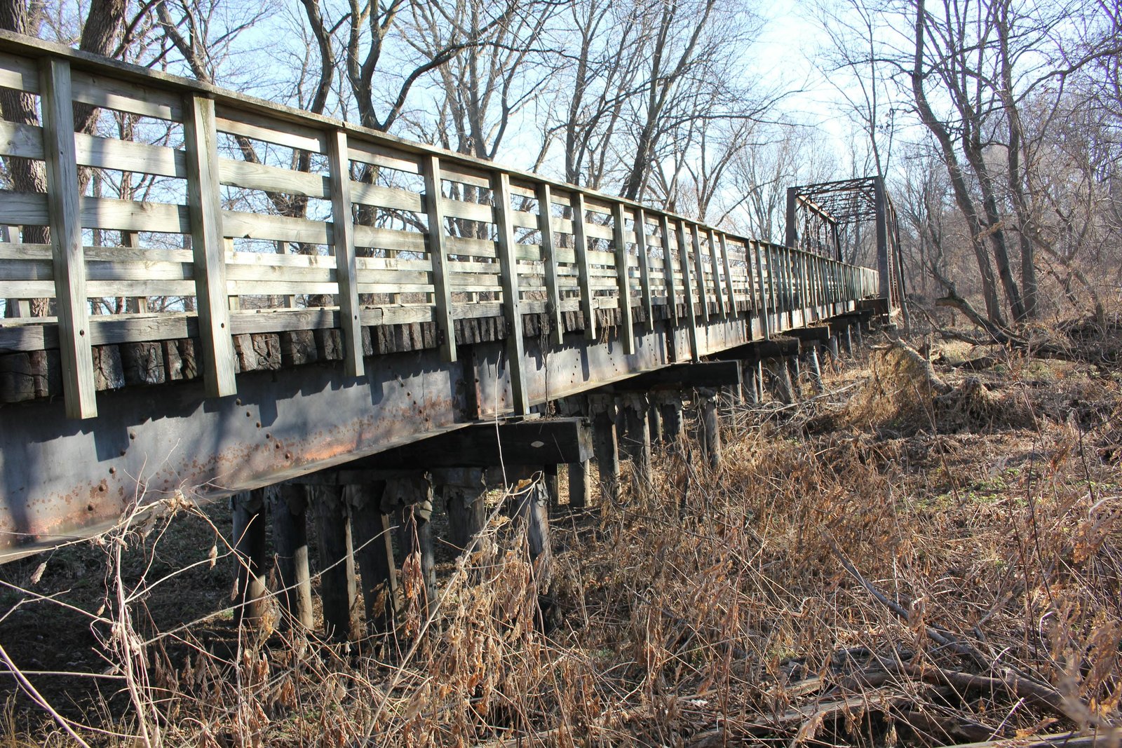 Looking south (railroad east)